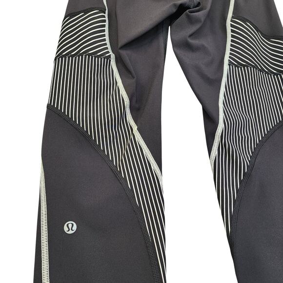 Lululemon Womens Channel Your Energy Tight 28" Size 6 Black White Luxtreme - Picture 8 of 14
